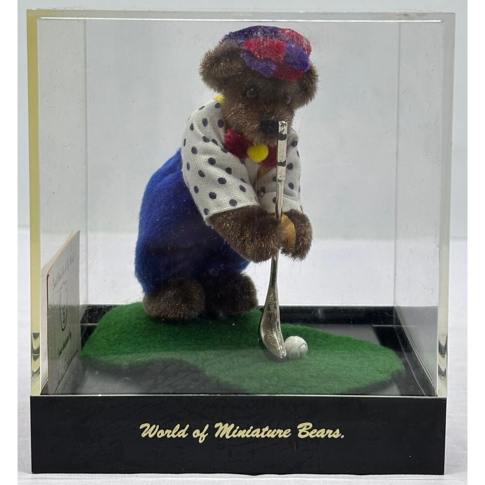 World of Miniature Bears Fore by Sherri Dodson #745 Golf Bear